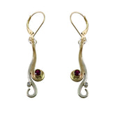 Sea Spray Ruby & Diamond Earrings - Boutee