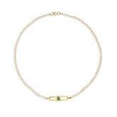 Poize Lock Pearl Necklace - Boutee