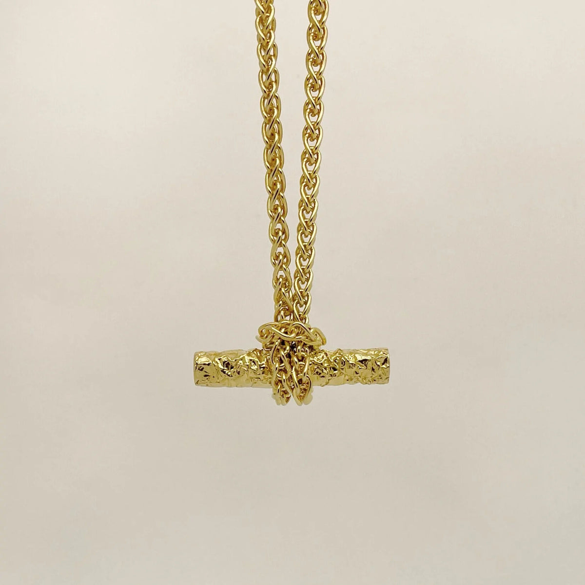 Knotted T Bar Necklace - Boutee