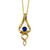 Eternal Wave Sapphire & Diamond Necklace - Boutee