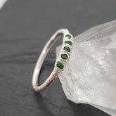 Multi Raw Emerald Ring - Boutee