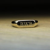 9ct Yellow Gold Signet Ring - Boutee