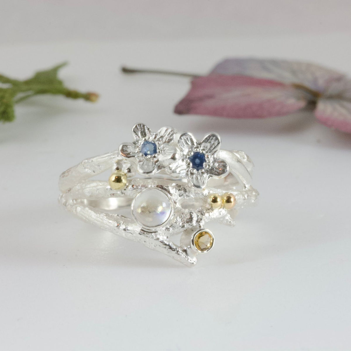 Enchanted Wood Gemstone Ring - Boutee