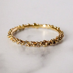 Diamond or Ruby 'Seeded' Eternity Ring - Boutee