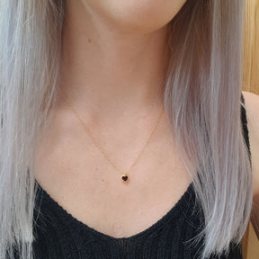 Garnet Heart Necklace - Boutee