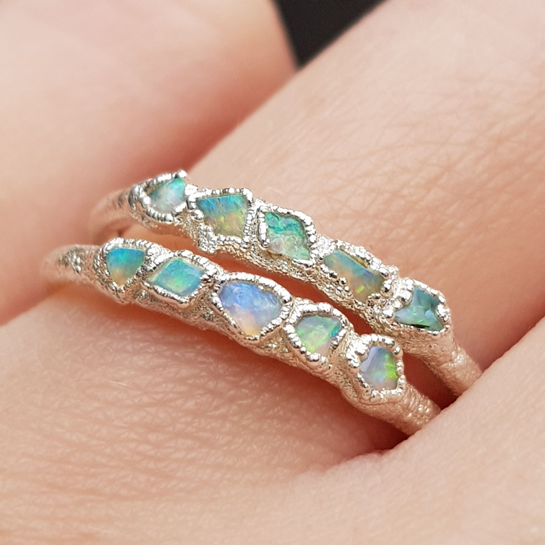 Multi Raw Opal Ring - Boutee