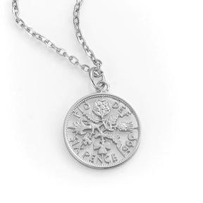 Sixpence Cut Out Necklace (1953-1967) - Boutee