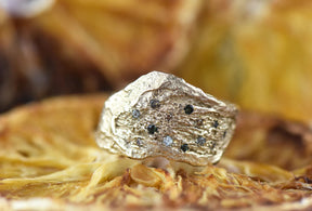 9ct Gold Original London Plane Scatter Ring - Boutee