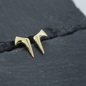 18ct Fairtrade Yellow Gold Comet Stud Earrings - Boutee