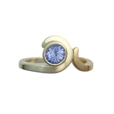 Eternal Wave Sapphire Two-Tone Ring - Boutee