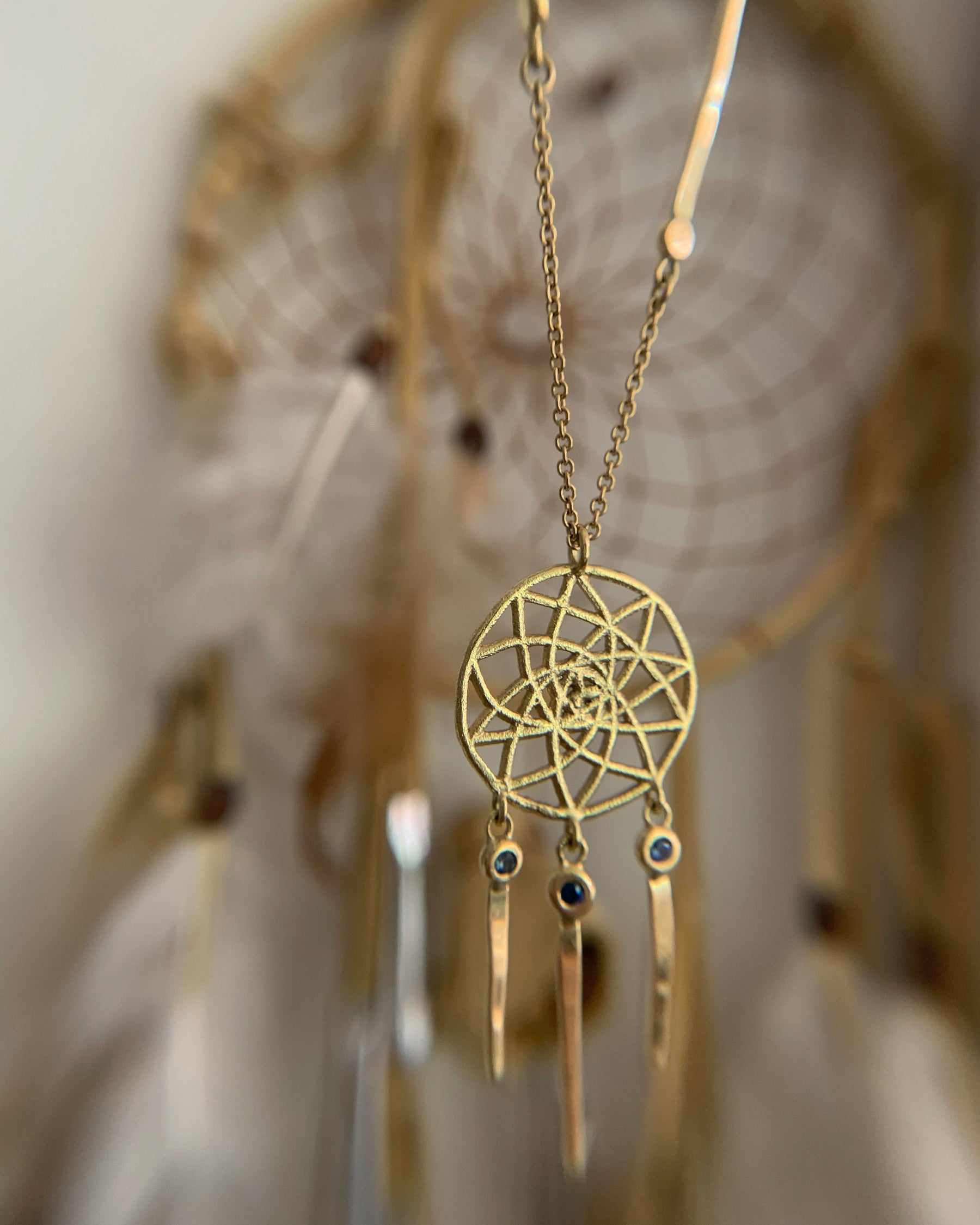 Dreamcatcher Sapphire Necklace - Boutee