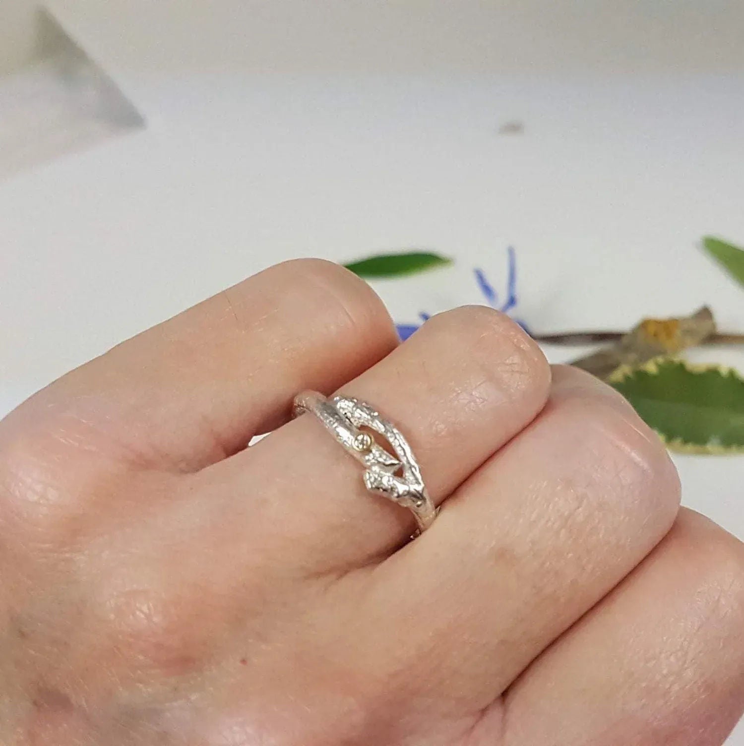 0.50ct Claw Twig Engagement Ring | bjewellery