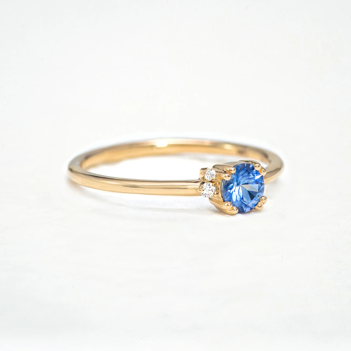 Day Lily Ring, Pale Blue Sapphire - Boutee
