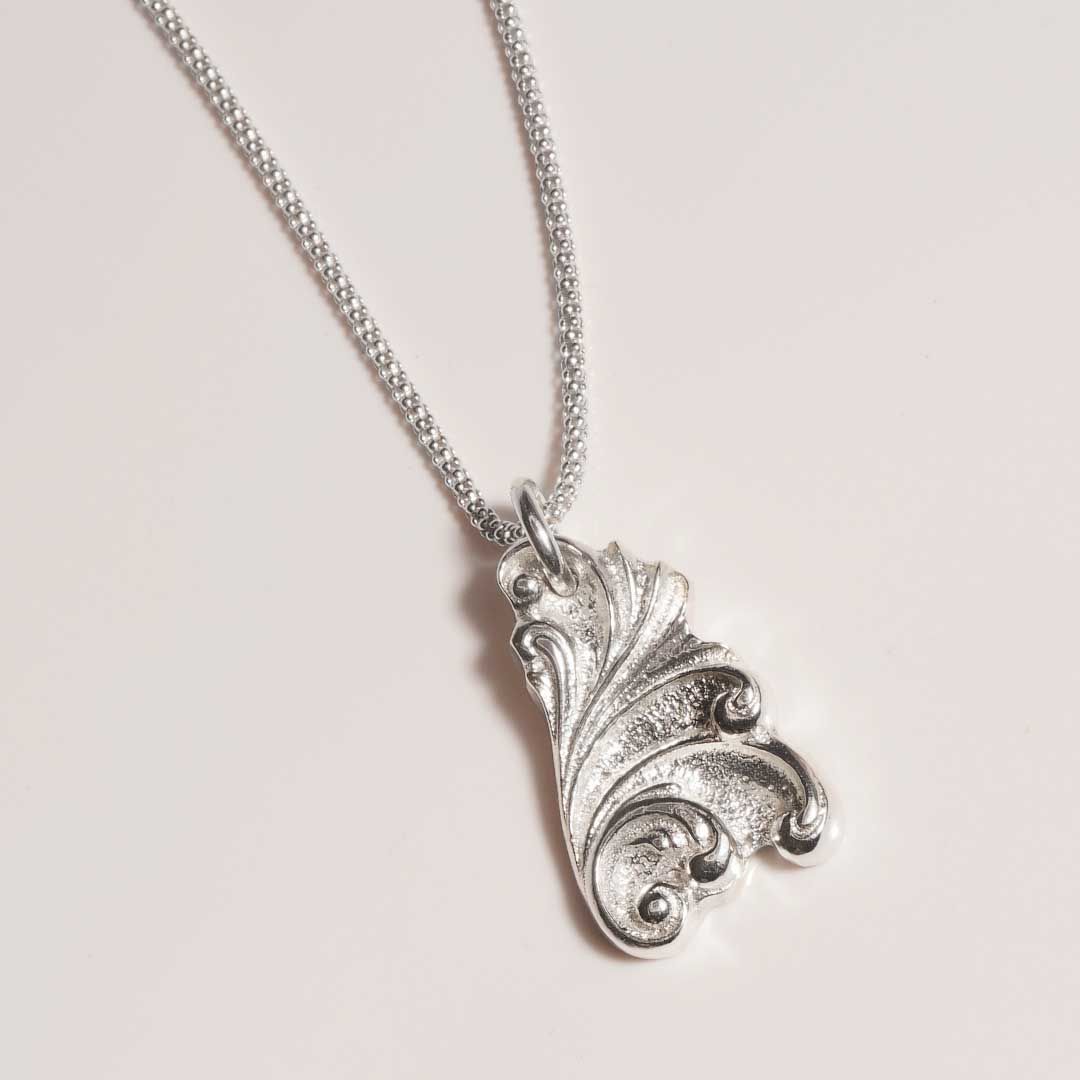 Verona necklace in recycled silver - Boutee