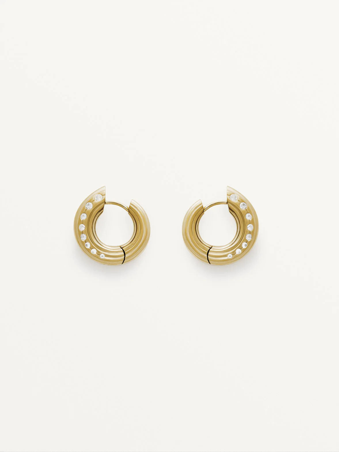 Small Non-Conformist Hoops – Pavé - Boutee