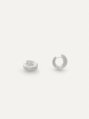 Small Non-Conformist Hoops – Sterling Silver - Boutee