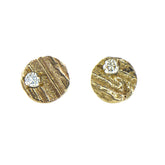 9ct Gold English Oak Diamond Studs - Boutee