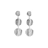 Triple Drop Silver Oak Earrings - Boutee
