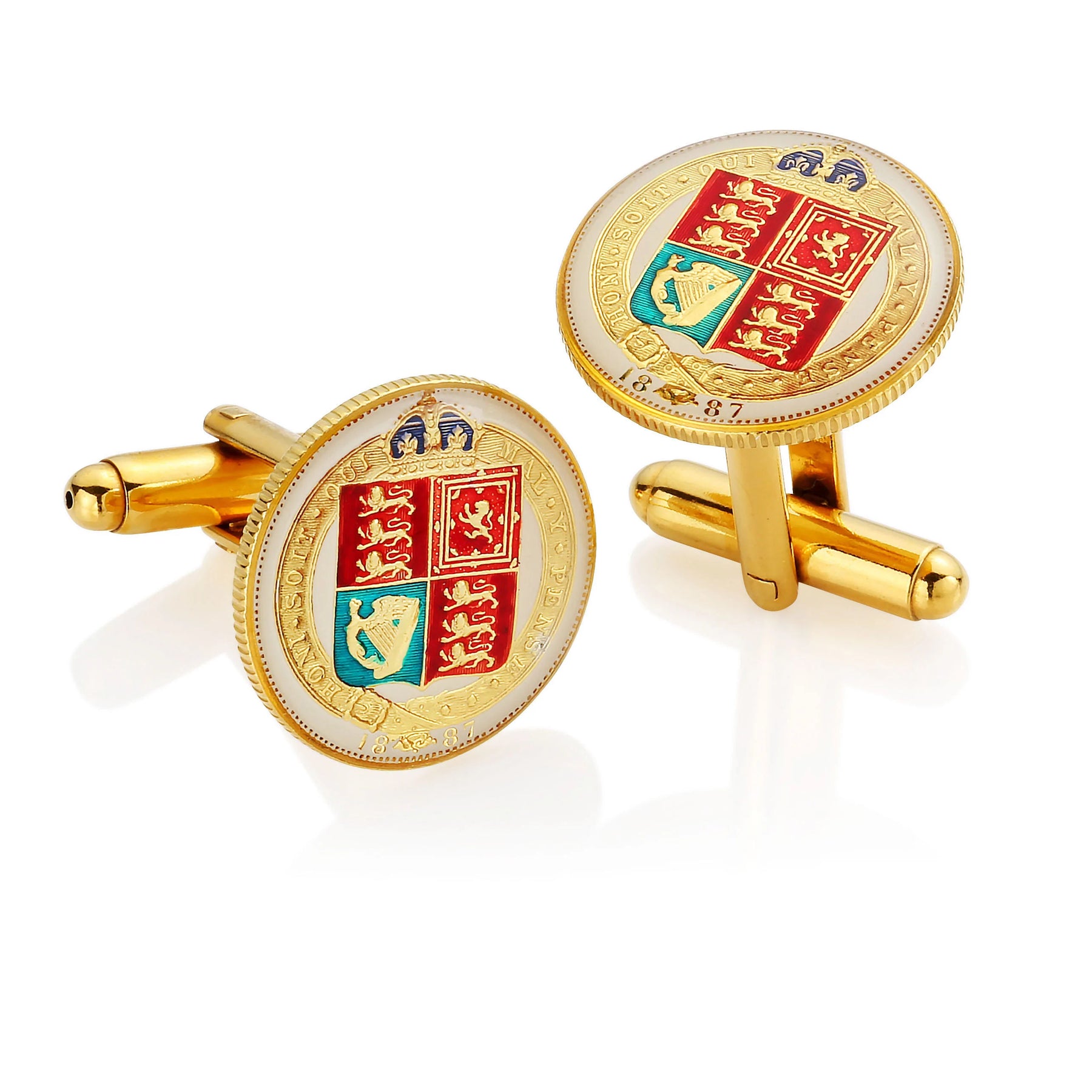 1887 Victorian Sixpence Cufflinks - Boutee