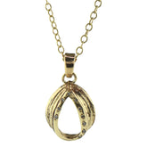 9ct Gold English Oak Diamond Pendant - Boutee