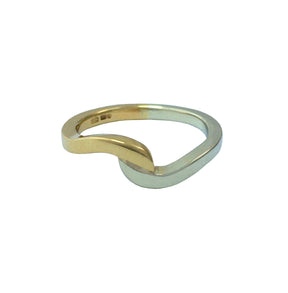 Mini Infinity Wave Two-Tone Ring - Boutee