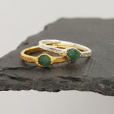 Raw Emerald Ring - Boutee