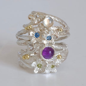 Enchanted Wood Gemstone Ring - Boutee