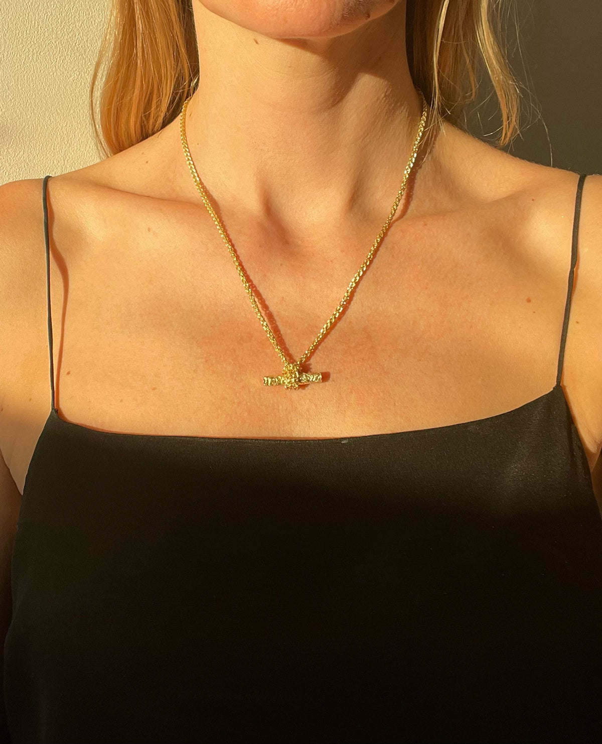 Knotted T Bar Necklace - Boutee