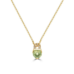 Lock in Your Luck Pendant with 1.28ct Montana Sapphire - Boutee