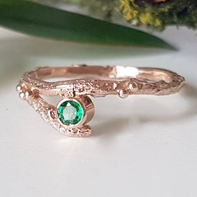 Woodland Elvish Engagement and Wedding Twig Rings - Boutee