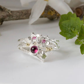 Enchanted Wood Gemstone Ring - Boutee