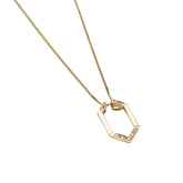 HARMONY Hex 9ct Gold & Diamond Pendant Jacket - Boutee