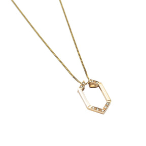 HARMONY Hex 9ct Gold & Diamond Pendant Jacket - Boutee