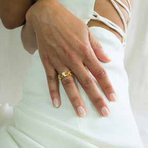 Kiki Ring | Gold Vermeil & Rhodium Plated Silver - Boutee